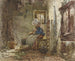 Aardappel schiller - August Allebé — weergave van het kunstwerk