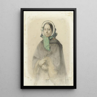 August Alleb - Portret van Theresia A A Alleb.webp