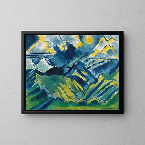 Balmalp - August Babberger — ingelijst kunstwerk aan de muur