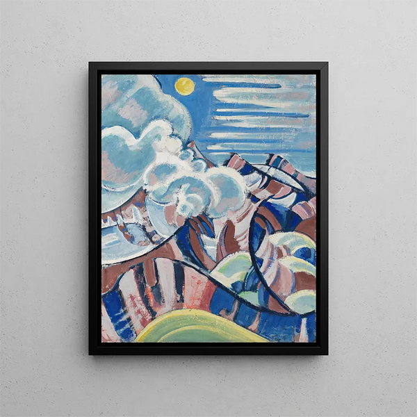 View of the Gental - August Babberger — framed artwork on a wall