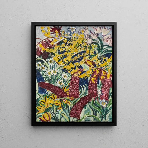 Tuinen vol bloemen I - August Babberger — ingelijst kunstwerk aan de muur