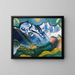 Landschap van hoge bergen met Scheerhorn - August Babberger — ingelijst kunstwerk aan de muur