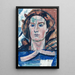 Head of a Young Girl - August Babberger — framed artwork on a wall