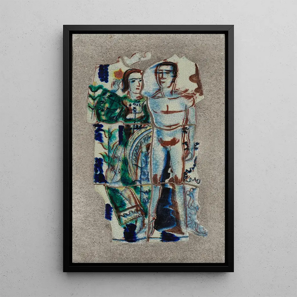 Koppel - August Babberger — ingelijst kunstwerk aan de muur
