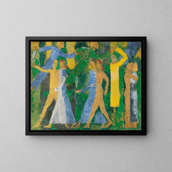 Koppel in het bos II - August Babberger — ingelijst kunstwerk aan de muur