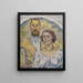 Zelfportret van de kunstenaar met zijn vrouw - August Babberger — ingelijst kunstwerk aan de muur
