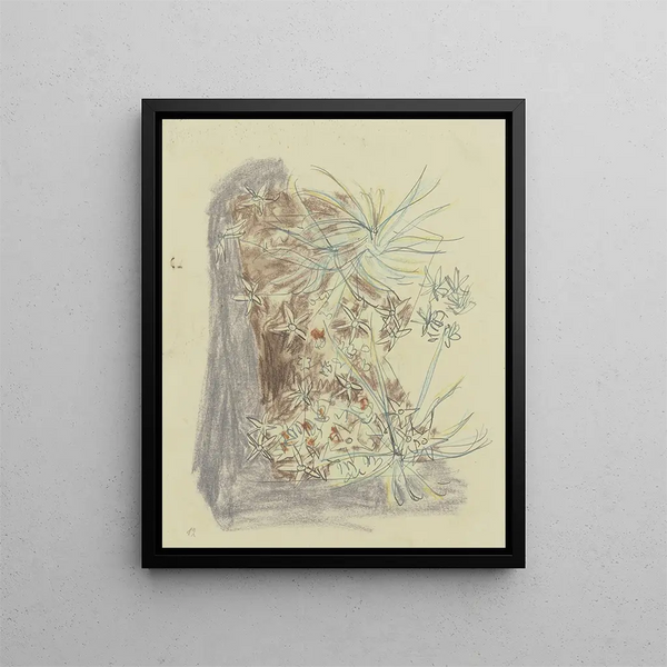 Study of Plants 2 - August Babberger — framed artwork on a wall
