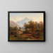 van het regio in Zuid-Tirol, landschap bij ochtendlicht - August Behrendsen — ingelijst kunstwerk aan de muur