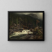 Cascade en Telemark - August Cappelen — ingelijst kunstwerk aan de muur