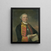 Johan Arnold Zoutman 1724-93 Vice-admiraal - August Christian Hauck — ingelijst kunstwerk aan de muur