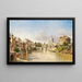 Vue sur le Tibre vers le château Saint-Ange et la basilique Saint-Pierre - August Fischer — ingelijst kunstwerk aan de muur