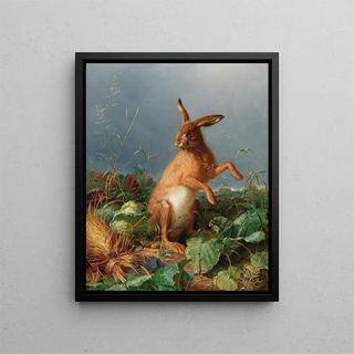 August Heyn - A Hare in the Field.webp