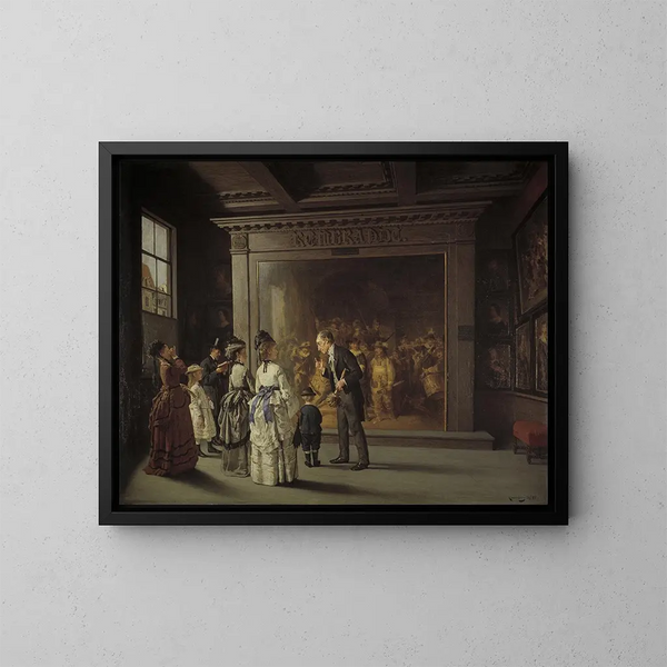 Staircase Painting - August Jernberg — framed artwork on a wall