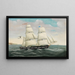 Brigantine Prussische Charlotte - August Lasczky — ingelijst kunstwerk aan de muur