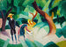 Kinderen met een geit - August Macke — weergave van het kunstwerk