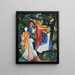 Vier meisjes - August Macke — ingelijst kunstwerk aan de muur