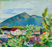 Lente landschap aan Tegernsee - August Macke — weergave van het kunstwerk