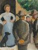 De mensen op straat - August Macke — weergave van het kunstwerk