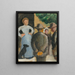 De mensen op straat - August Macke — ingelijst kunstwerk aan de muur