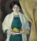 Portret met appels - August Macke — weergave van het kunstwerk
