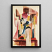 Reproductie van het schilderij Studie voor een heldere vitrine - August Macke