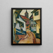 Straat met kerk in Kandern - August Macke — ingelijst kunstwerk aan de muur