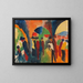 Onder de arcades van Thun, een promenade-motief - August Macke — ingelijst kunstwerk aan de muur