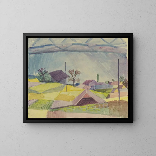 Vue de Hilterfingen - August Macke — ingelijst kunstwerk aan de muur