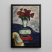 Reproductie van het schilderij verwelkte bloemen - August Macke