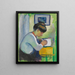 Vrouw die schrijft - August Macke — ingelijst kunstwerk aan de muur