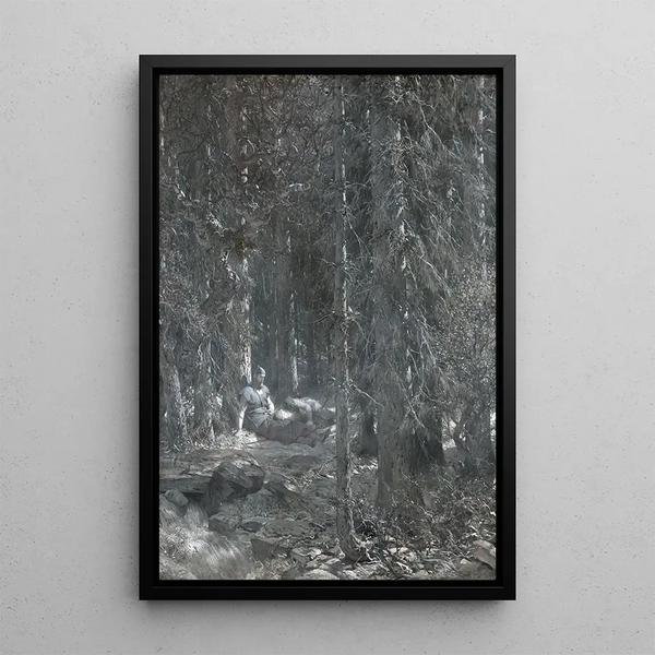 The Temptation of Frithiof - August Malmström — framed artwork on a wall