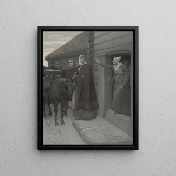 Illustration for Njals Saga - August Malmström — framed artwork on a wall