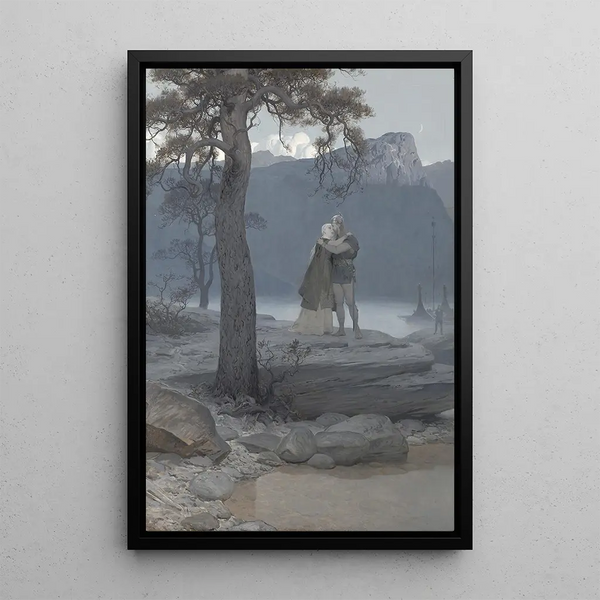 L'Adieu - August Malmström — framed artwork on a wall