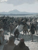 The Horse Fight at Hlidarendi - August Malmström — artwork view