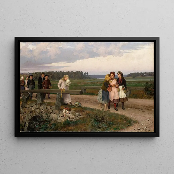 The Informer - August Malmström — framed artwork on a wall
