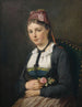 Meisje uit het Zwarte Woud - August Müller — weergave van het kunstwerk