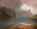 Deelname aan de Mondsee - August Schaeffer von Wienwald — weergave van het kunstwerk
