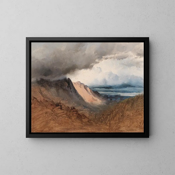 the Gosaukamm massif - August Schaeffer von Wienwald — framed artwork on a wall