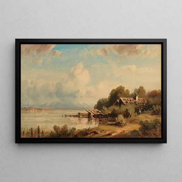 August Seidel - Fischerhtte am Starnberger See.webp