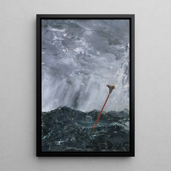 Reproduction of the painting Ocean Waves Painting, Heather Beacon - August Strindberg