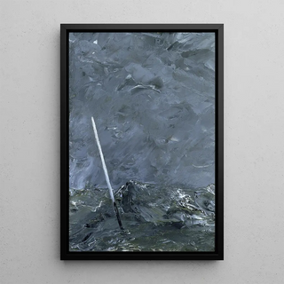 August Strindberg - Stormy Sea Buoy without Top Mark.webp