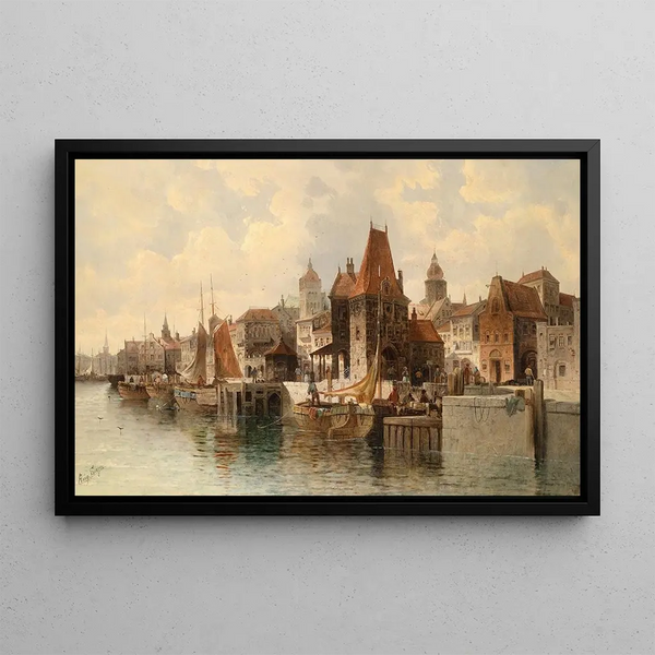 August Von Siegen - Stadt am Fluss.webp