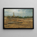 Place de Bois près de Szolnok - August von Pettenkofen — ingelijst kunstwerk aan de muur