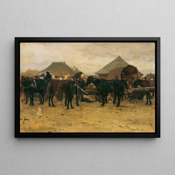 August von Pettenkofen - Pferdemarkt in Szolnok I.webp
