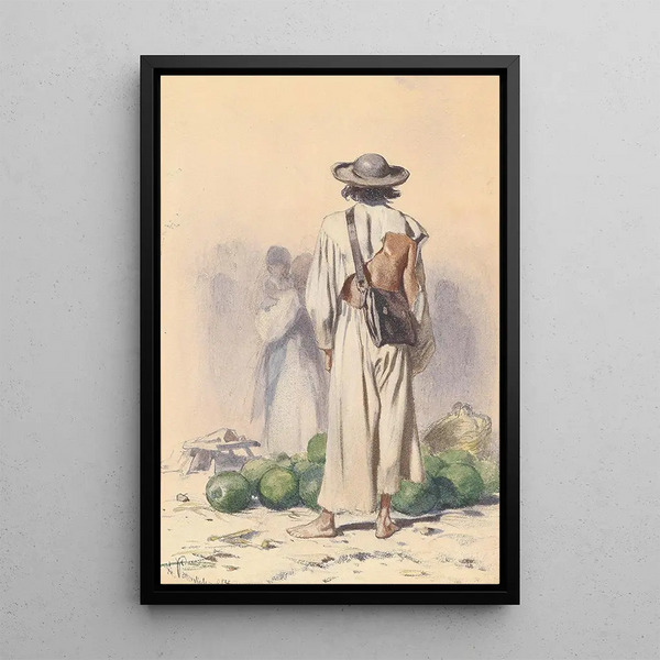 Reproductie van het schilderij Slowaakse boeren - August von Pettenkofen