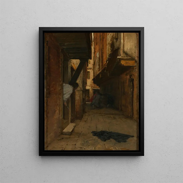Straatak - August von Pettenkofen — ingelijst kunstwerk aan de muur