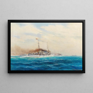 August von Ramberg - Bombardment of Palagrua in 1915.webp