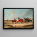 Cavalcade met Honden - August von Rentzell — ingelijst kunstwerk aan de muur