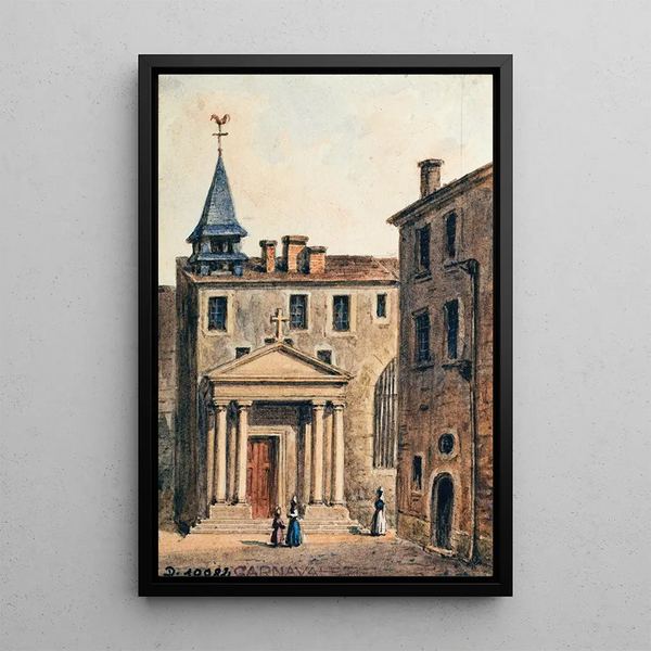 Reproduction of the painting Église Saint-Pierre des Arts - Auguste Sébastien Bénard