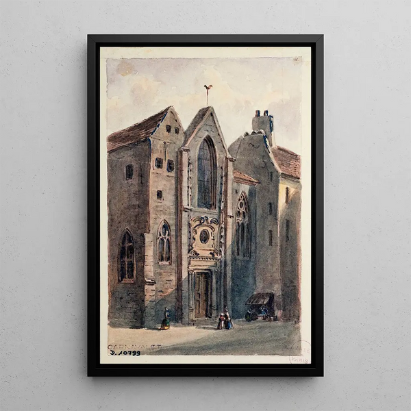 Reproduction of the painting Église Saint-Landry - Auguste Sébastien Bénard